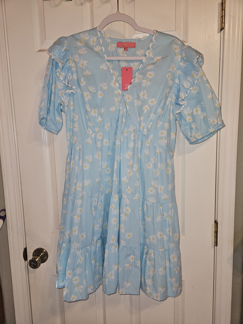 Simply Southern Baby Blue Daisy Tiered Maxi Dress